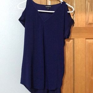 Express size medium cold shoulder dress shirt.